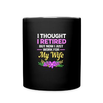 Retraité Retraité Retraité - Mug uni - noir - Devant