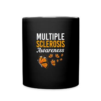 Multiple Sclerosis MS - Full Colour Mug - black - Front