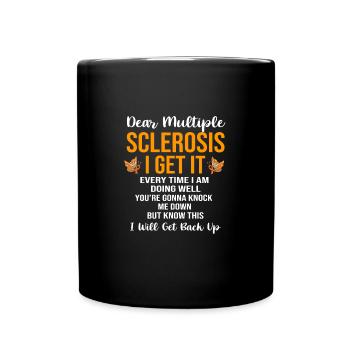 Multiple Sclerosis MS - Full Colour Mug - black - Front