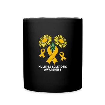 Multiple Sclerosis MS - Full Colour Mug - black - Front