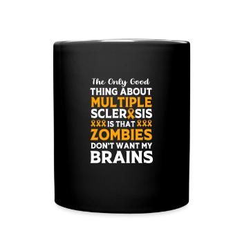 Multiple Sclerosis MS - Full Colour Mug - black - Front