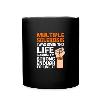 Multiple Sclerosis MS - Full Colour Mug - black - Front