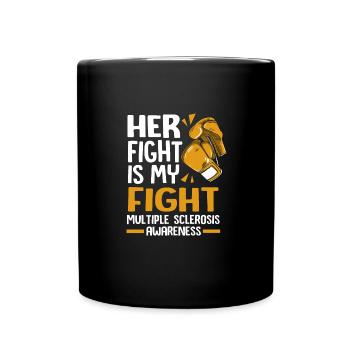 Multiple Sclerosis MS - Full Colour Mug - black - Front