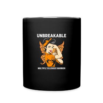 Multiple Sclerosis MS - Full Colour Mug - black - Front