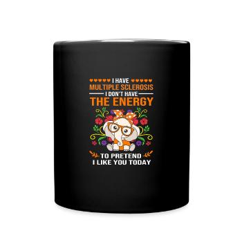 Multiple Sclerosis MS - Full Colour Mug - black - Front
