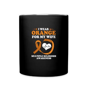 Multiple Sclerosis MS - Full Colour Mug - black - Front