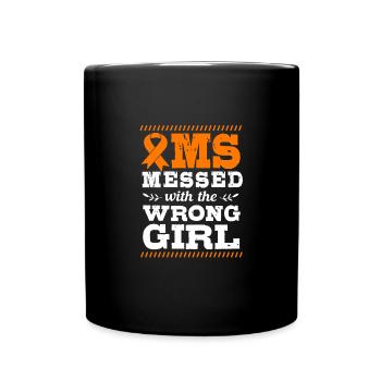 Multiple Sclerosis MS - Full Colour Mug - black - Front