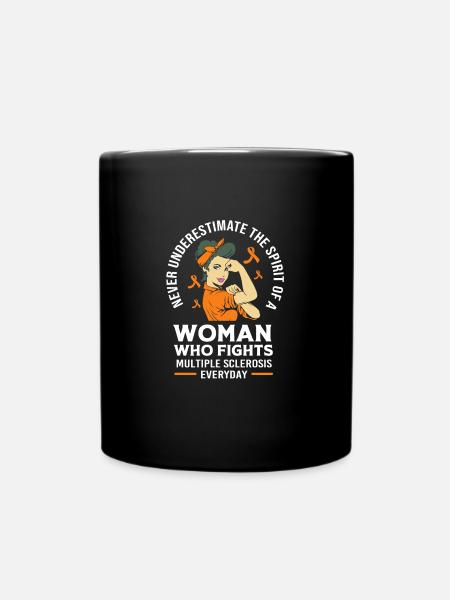 Multiple Sklerose MS - Tasse einfarbig - Schwarz