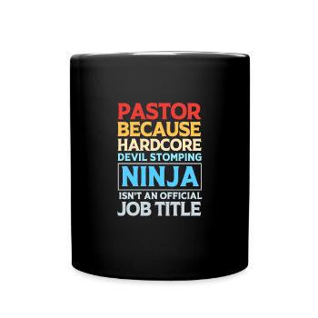 Pastor - Full Colour Mug - black - Front