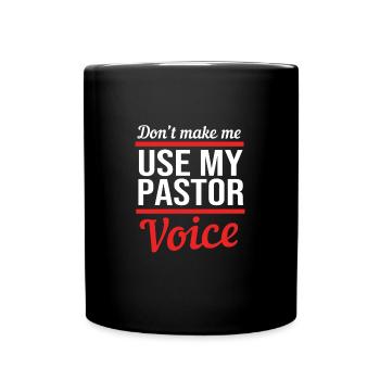 Pastor - Full Colour Mug - black - Front