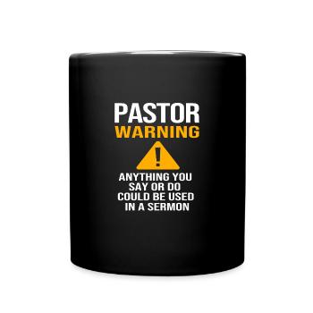 Pastor - Full Colour Mug - black - Front