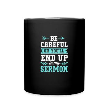 Pastor - Full Colour Mug - black - Front