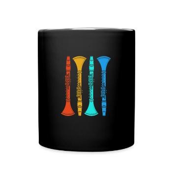 Clarinette - Mug uni - noir - Devant