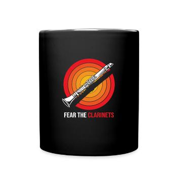 Clarinette - Mug uni - noir - Devant