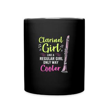 Clarinette - Mug uni - noir - Devant