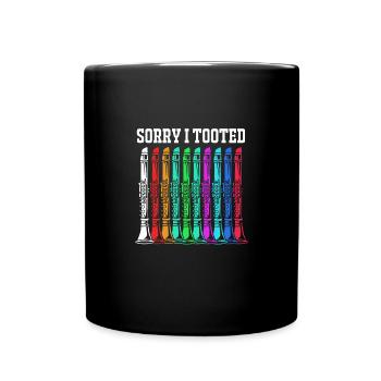 Clarinette - Mug uni - noir - Devant