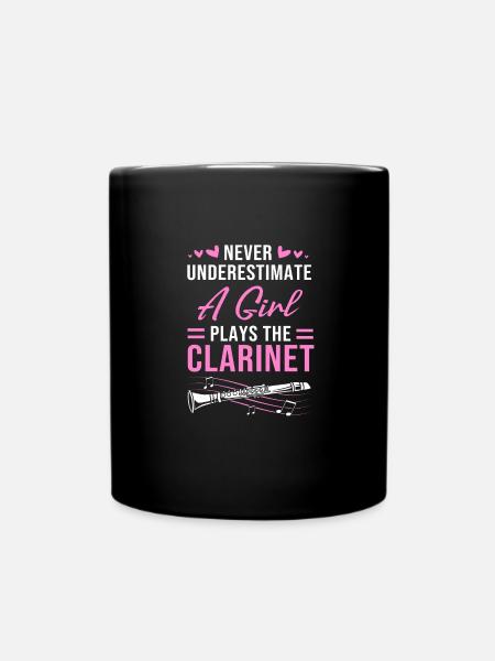 Klarinette - Tasse einfarbig - Schwarz