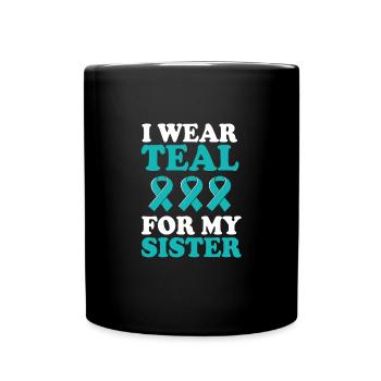 Eierstockkrebs Krebs-Überlebender Krebs - Tasse einfarbig - Schwarz - Vorne
