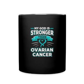 Eierstockkrebs Krebs-Überlebender Krebs - Tasse einfarbig - Schwarz - Vorne