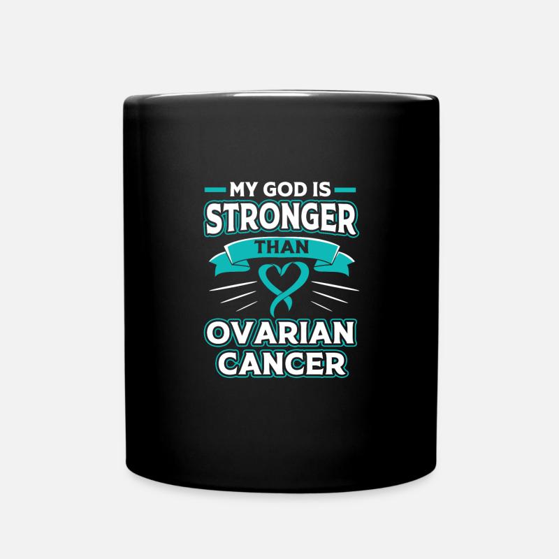 Eierstockkrebs Krebs-Überlebender Krebs - Tasse einfarbig - Schwarz