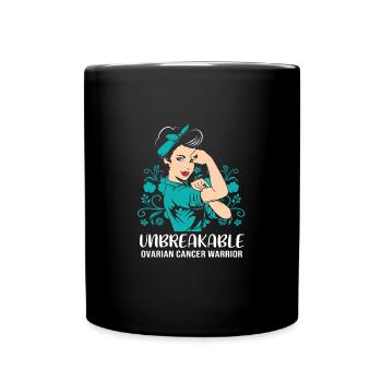 Eierstockkrebs Krebs-Überlebender Krebs - Tasse einfarbig - Schwarz - Vorne