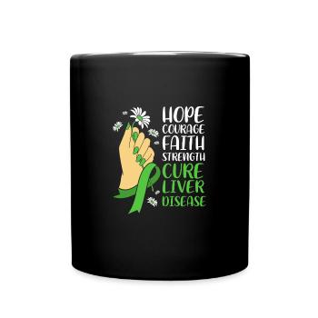 Maladie du foie - Mug uni - noir - Devant