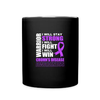 Morbus Crohn - Tasse einfarbig - Schwarz - Vorne