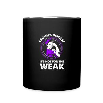 Morbus Crohn - Tasse einfarbig - Schwarz - Vorne