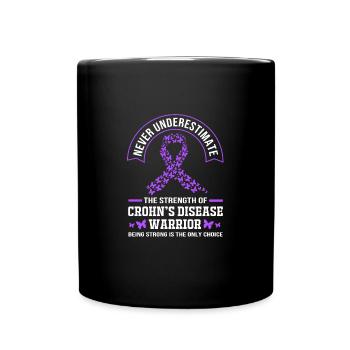 Morbus Crohn - Tasse einfarbig - Schwarz - Vorne
