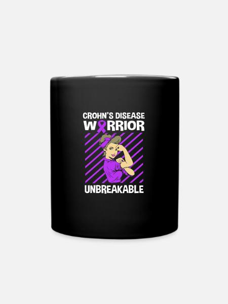 Morbus Crohn - Tasse einfarbig - Schwarz