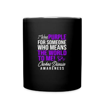 Morbus Crohn - Tasse einfarbig - Schwarz - Vorne