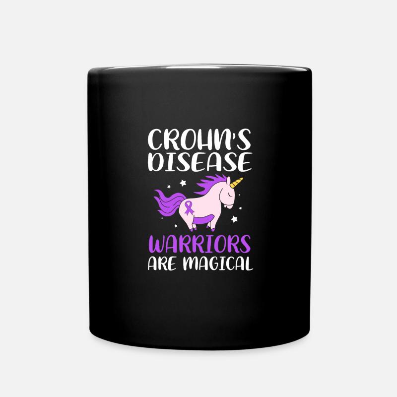 Morbus Crohn - Tasse einfarbig - Schwarz