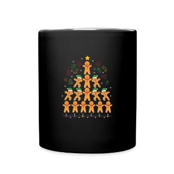 bonhomme en pain d’épice Coeur en pain d’épice Snacking en pain d’épice - Mug uni - noir - Devant