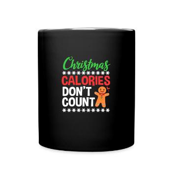 bonhomme en pain d’épice Coeur en pain d’épice Snacking en pain d’épice - Mug uni - noir - Devant