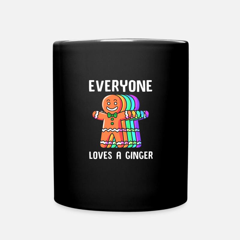Lebkuchenmann Lebkuchenherz Lebkuchen Naschen - Tasse einfarbig - Schwarz