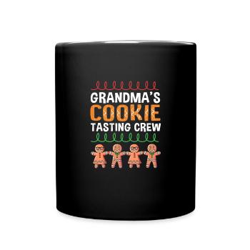 bonhomme en pain d’épice Coeur en pain d’épice Snacking en pain d’épice - Mug uni - noir - Devant