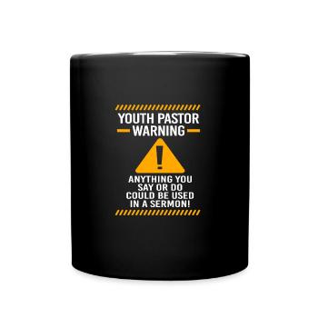 Pasteur des jeunes - Mug uni - noir - Devant