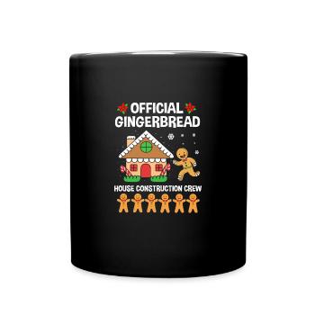 bonhomme en pain d’épice Coeur en pain d’épice Snacking en pain d’épice - Mug uni - noir - Devant
