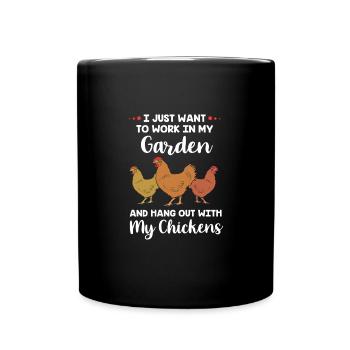 Poulet Volaille - Mug uni - noir - Devant