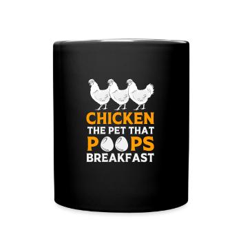 Poulet Volaille - Mug uni - noir - Devant