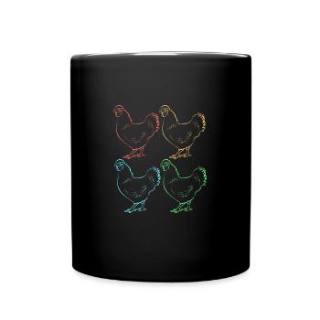 Chicken Poultry - Full Colour Mug - black - Front