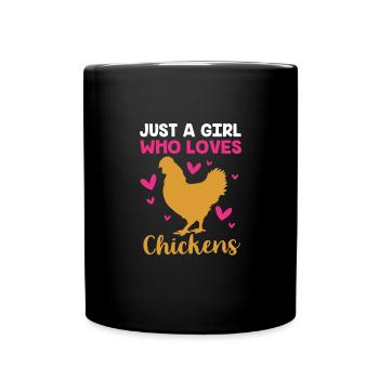 Poulet Volaille - Mug uni - noir - Devant