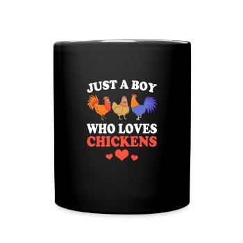 Poulet Volaille - Mug uni - noir - Devant