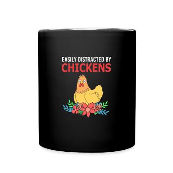 Poulet Volaille - Mug uni - noir - Devant