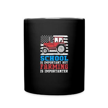 Agriculteur Fermier Femme d’agriculteur Ferme - Mug uni - noir - Devant