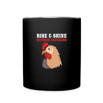 Poulet Volaille - Mug uni - noir - Devant