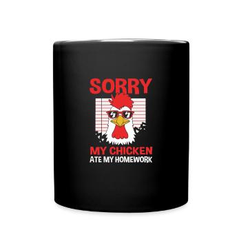 Poulet Volaille - Mug uni - noir - Devant