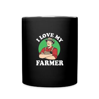 Agriculteur Fermier Femme d’agriculteur Ferme - Mug uni - noir - Devant