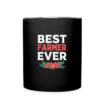Farmer Farmer Farmer's Wife Farm - Full Colour Mug - black - Front