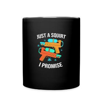Pistolet à eau - Mug uni - noir - Devant